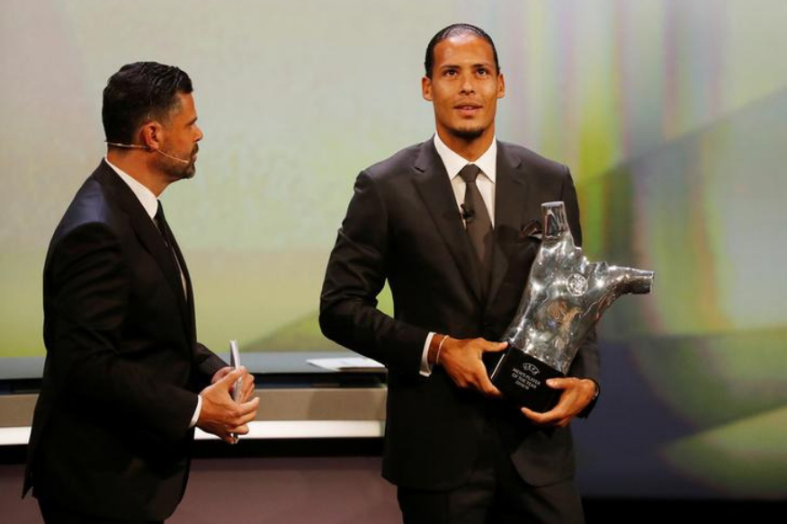 Virgil Van Dijk wins UEFA Best Player in Europe Award 2019 Over Messi and Ronaldo