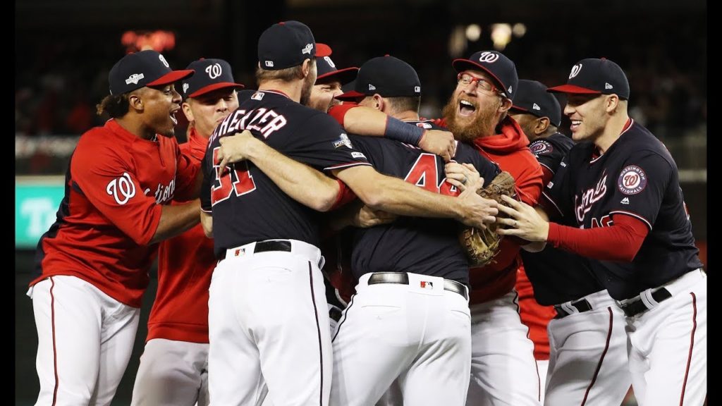 Washington Nationals Celebrate First World Series Berth after sweeping St. Louis Cardinals